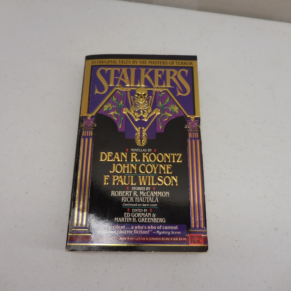 Stalkers Horror Anthology Dean Koontz F Paul Wilson 1992 ROC Paperback Book